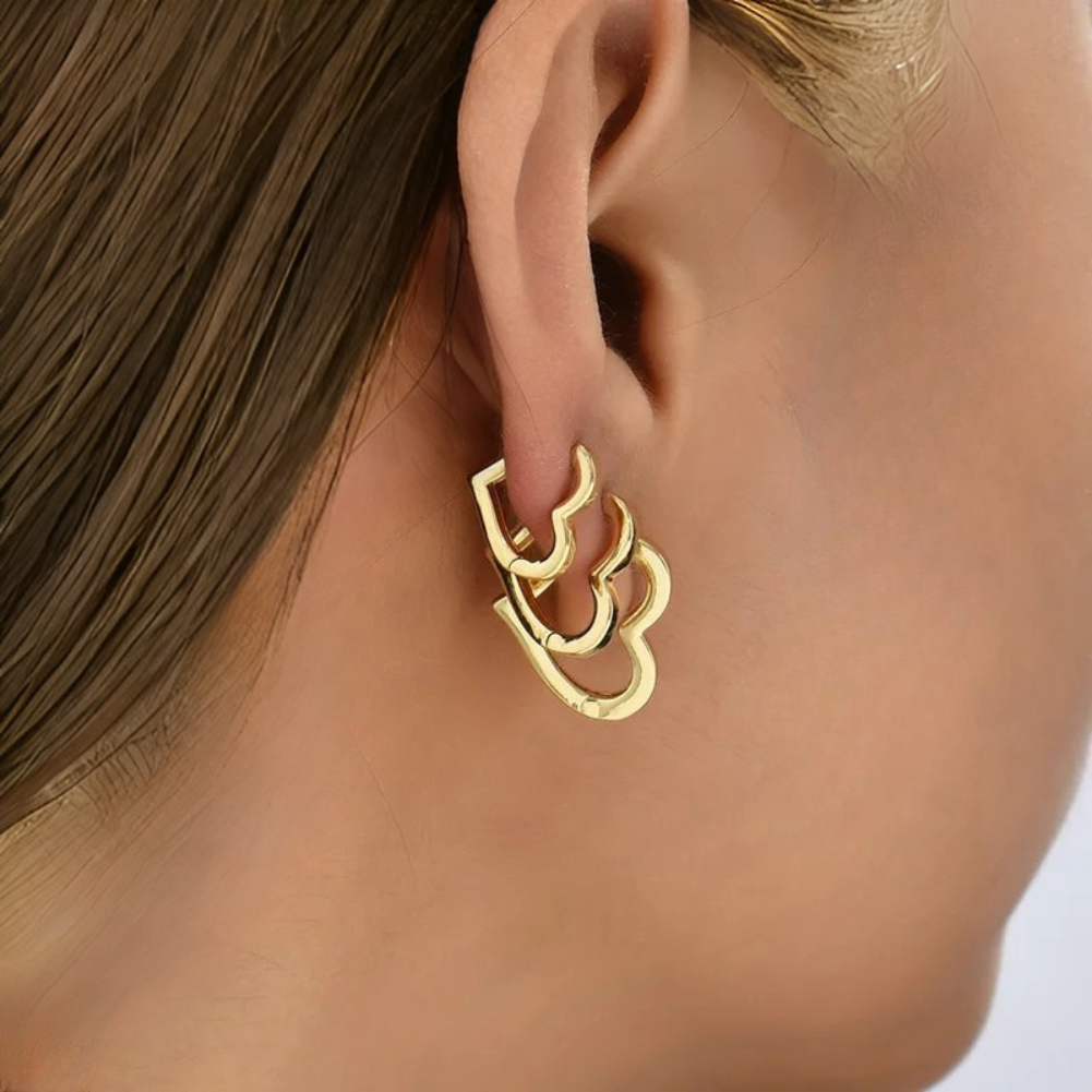 Ohringe – Elegantes Herz